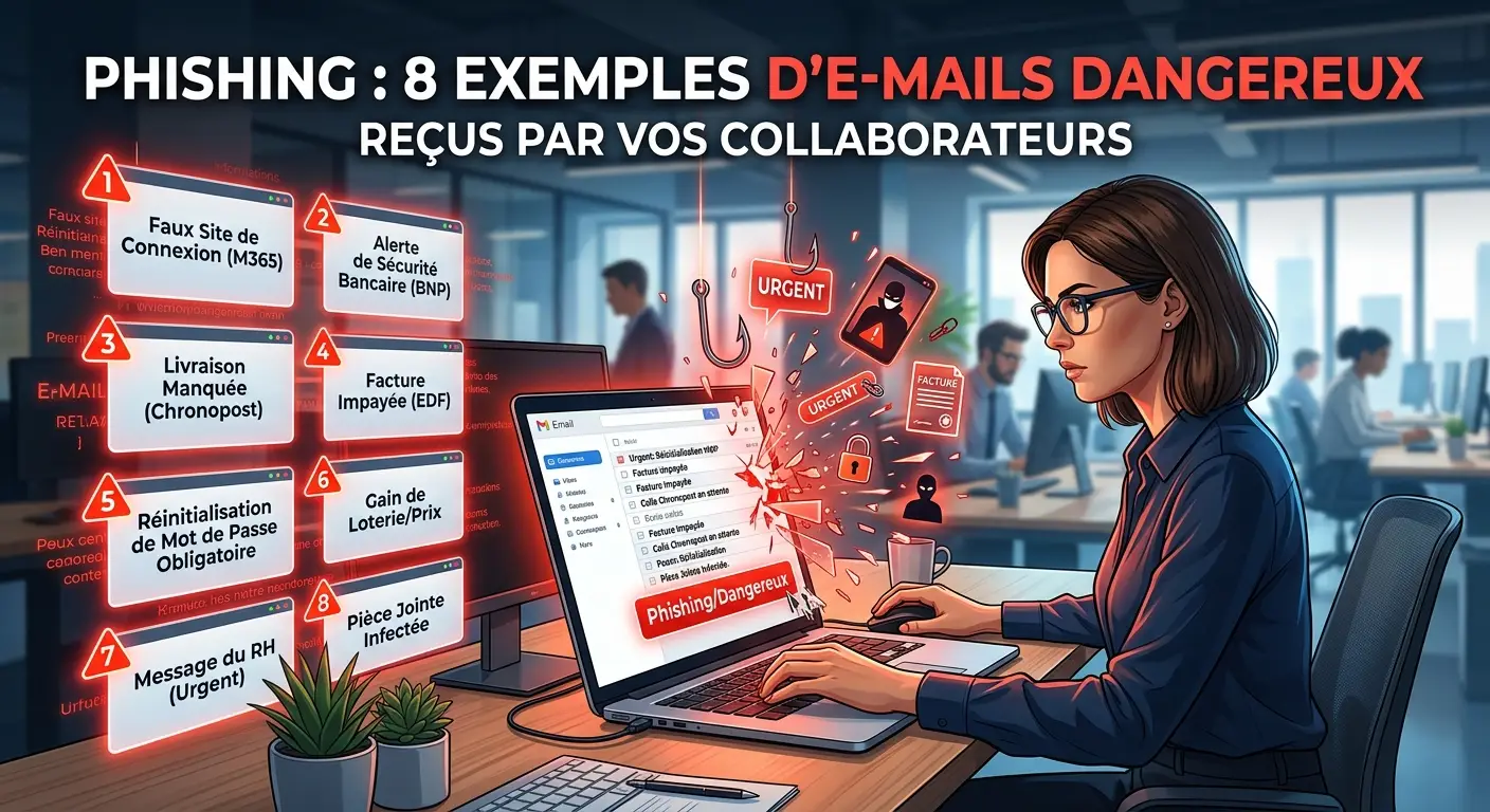 exemples d'emails de phishing